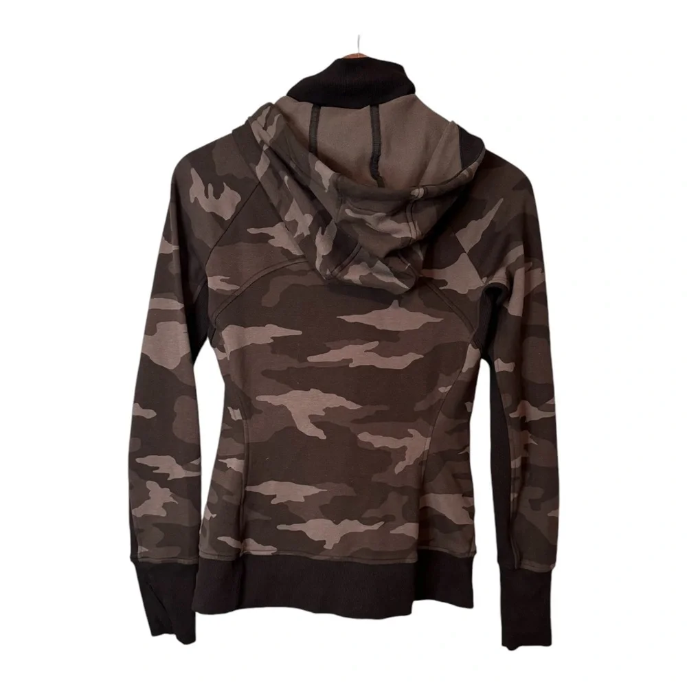 Athleta Triumph Zip Up Hoodie in Black Camo. EUC. Women’s Size Small - Picture 8 of 14